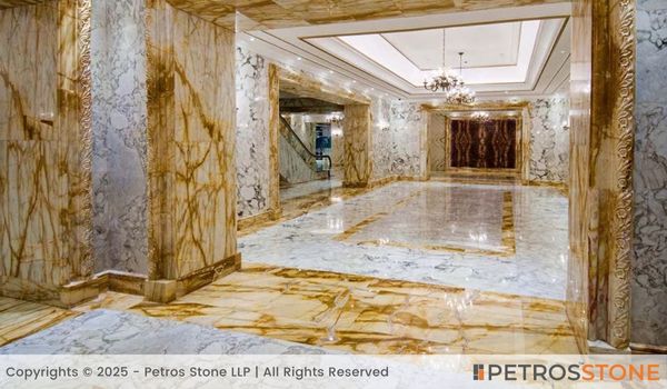 Giallo Spider Marble Lobby