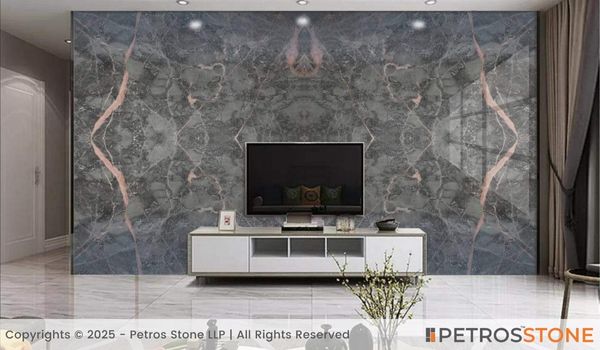 Grey Floriana Marble Wall Cladding