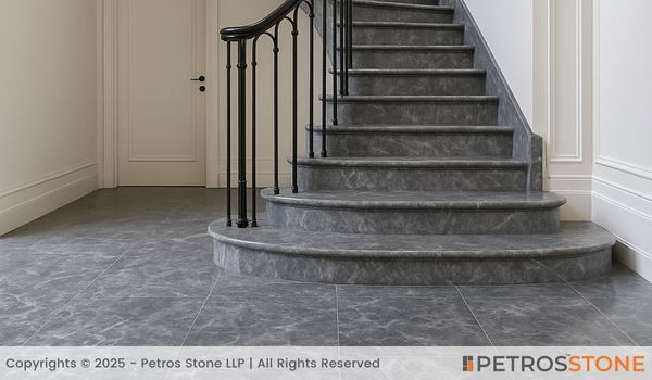 Bottega Grey Marble Flooring