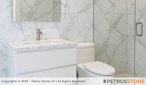 Statuario Manhattan Marble Bathroom