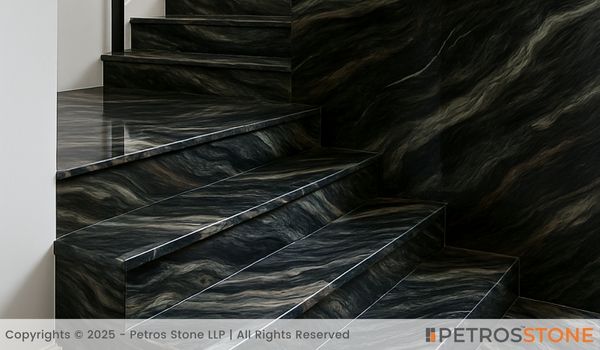 Verde Landscape Marble Stairs