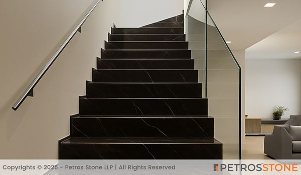 Walnut Brown Marble Stairs