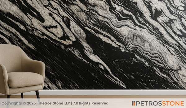 Panda Wave Marble Wall cladding