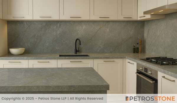 Spyder Grey Marble Kitchen countertop