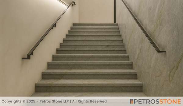 Spyder Grey Marble Staircase
