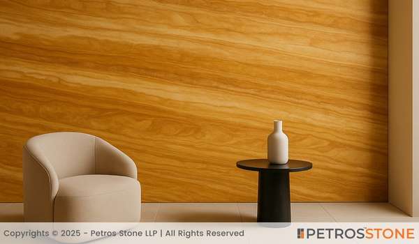 Teak Marble Feature wall