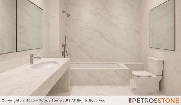 White Aravali Marble Bathroom