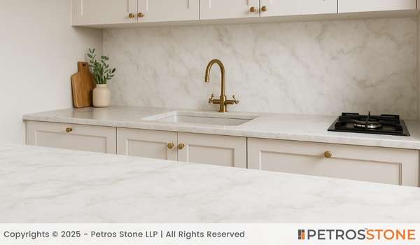 White Aravali Marble Countertop