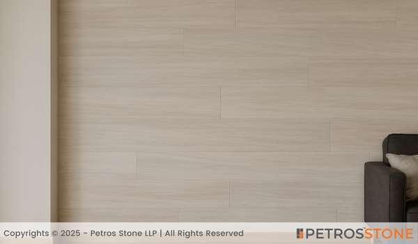 White Wood Marble Wall Cladding
