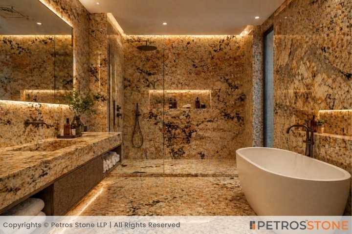 Alaska Gold Quartzite Bathroom