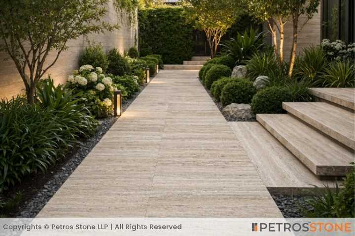 Beige Travertine Outdoor Flooring