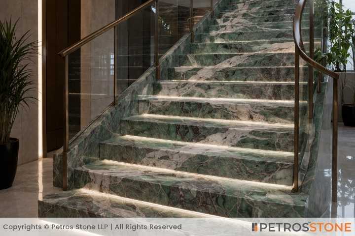 Botanic Wave Quartzite Staircase