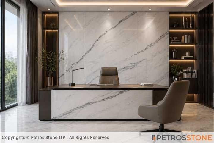 Calacatta Lincoln Marble Office