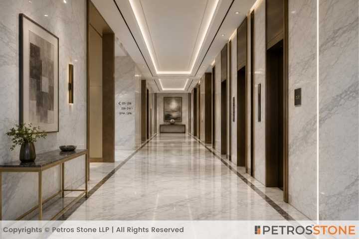Calacatta Monet Marble Corridor