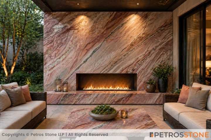 Coral Azul Quartzite Outdoor