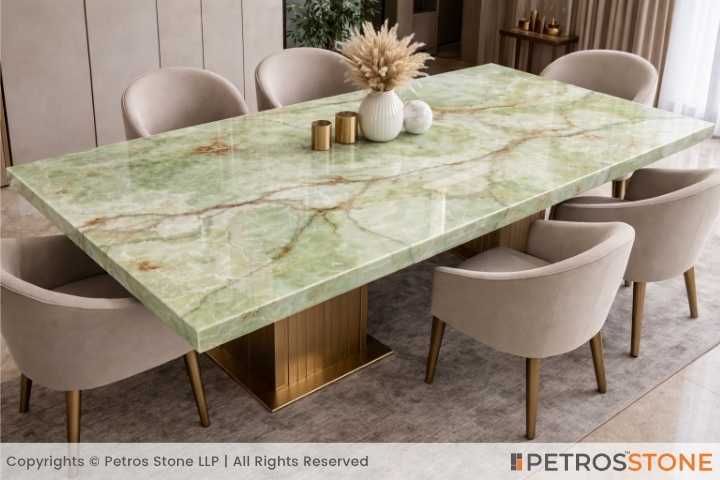 Green Onyx Marble Table