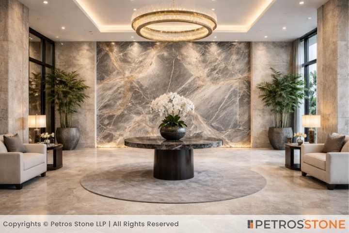 Grey Onyx Marble Featured Wall