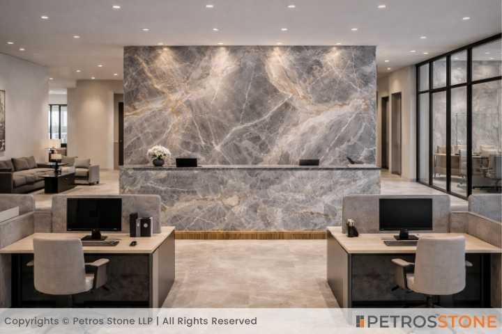 Grey Onyx Marble Office