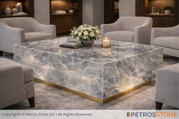 Grey Onyx Marble Table Top