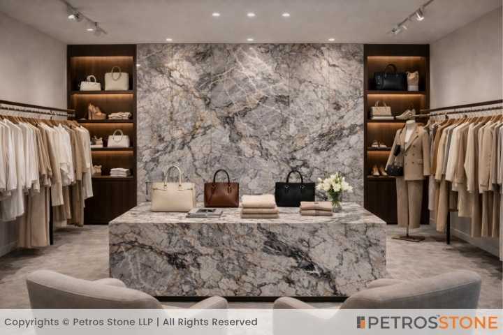 Grey Patagonia Quartzite Retail Shop