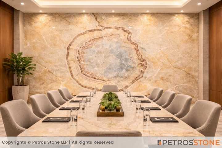 Rainbow Onyx Marble Table