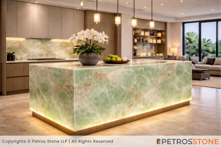 Light Green Onyx Marble Countertop