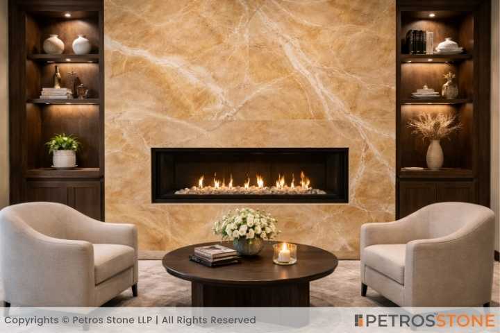 Mexican Amber Onyx Marble Wall Cladding