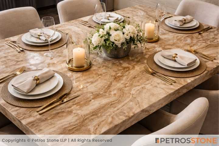 Morchana Brown Onyx Marble Table