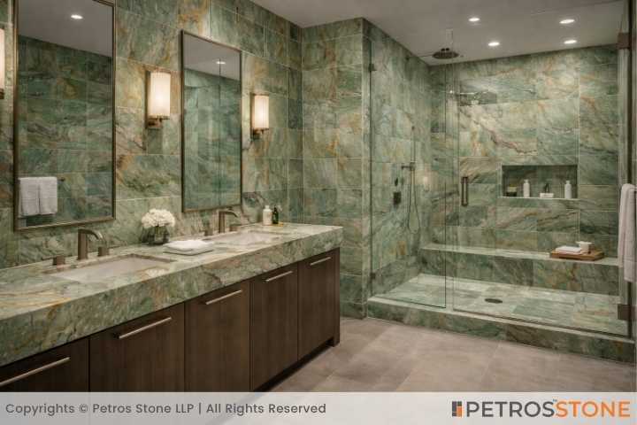 Niagara Green Quartzite Bathroom