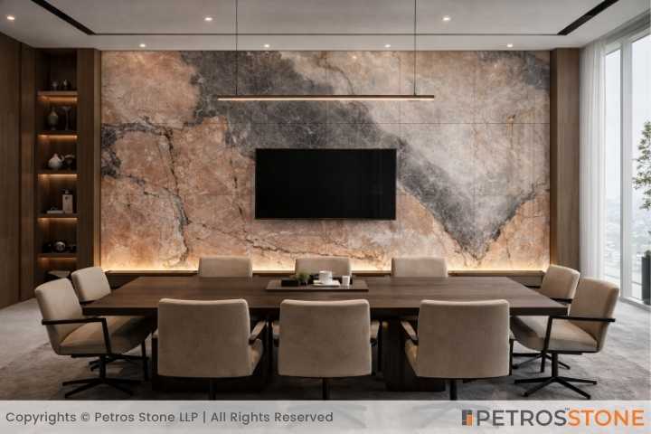 Patagonia Pink Marble Conference Room