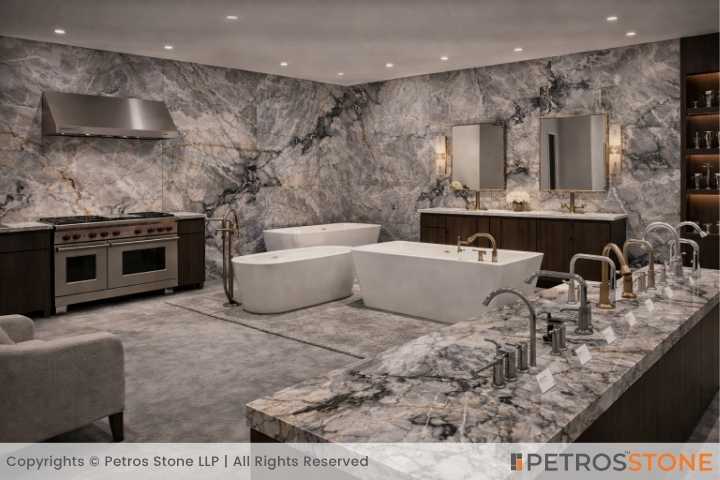 Picasso Grey Marble Retail Store
