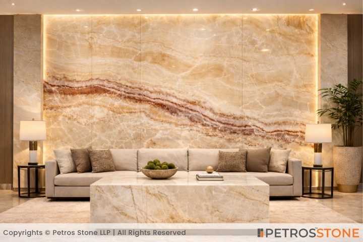 Rainbow Onyx Marble Wall Cladding