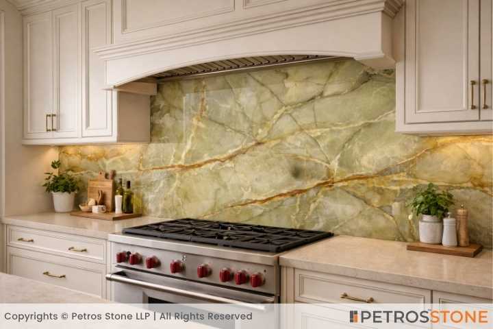 Rainforest Onyx Marble Kitchen