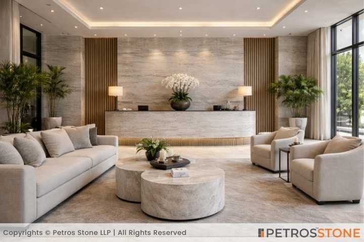 Silver Travertine Reception