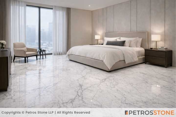 Statuario Venatino Marble Bedroom