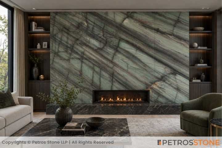 Tropical Green Quartzite Living Room