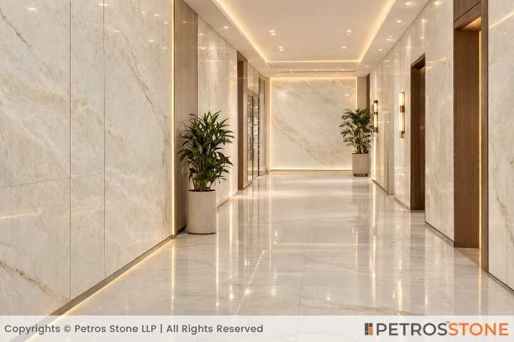 White Onyx Marble Corridor
