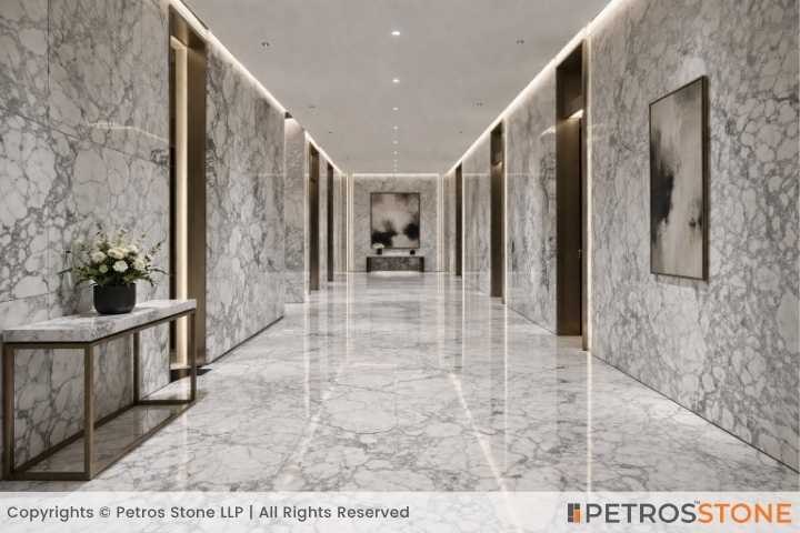 Statuario Classico Marble Corridor