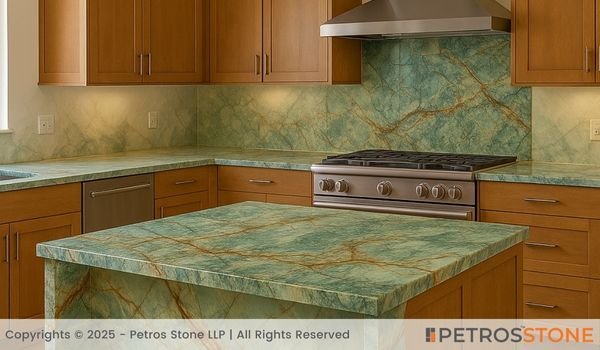 Indigo Green Marble Countertop