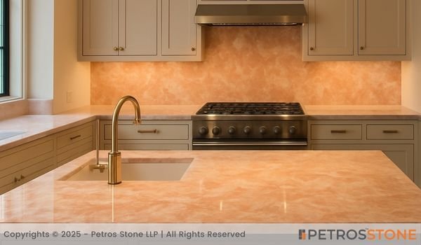Autumn Yellow Marble Countertop