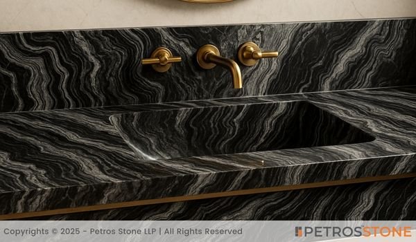 Black Forest Marble Vanity Top