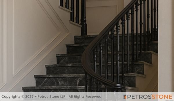 Black Sparrow Marble Stairs