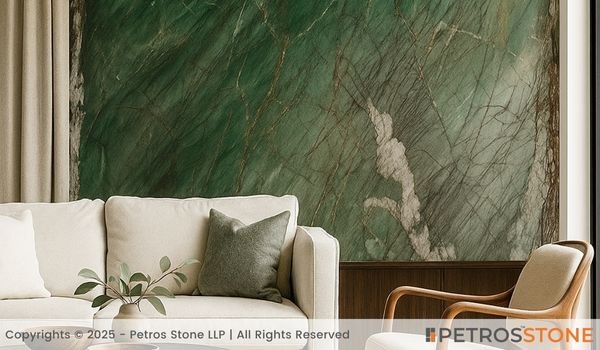 Botanic Green Marble Wall Cladding