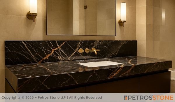 Noir St Laurent Marble Vanity Top