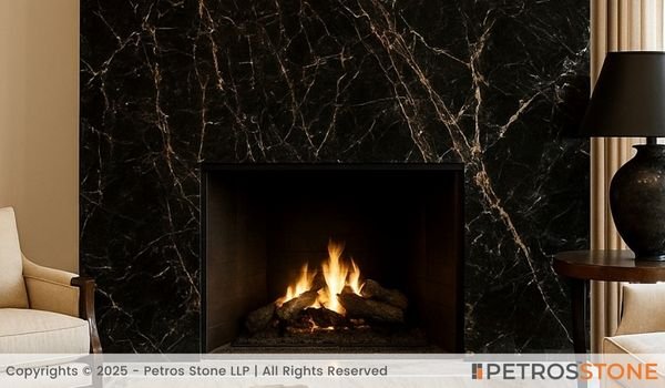 Noir St Laurent Marble Wall Cladding