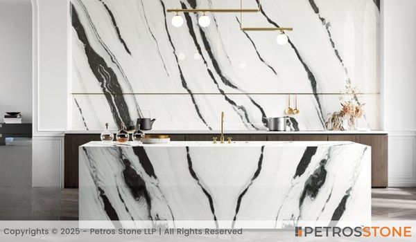 Indian Panda White Marble Countertop