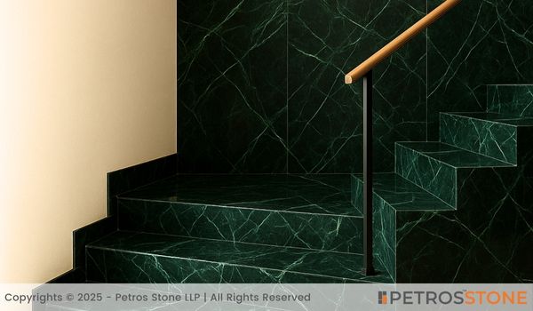 Udaipur Green Marble Wall Cladding and Stairs